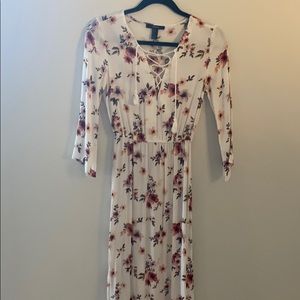 Floral maxi with double slit